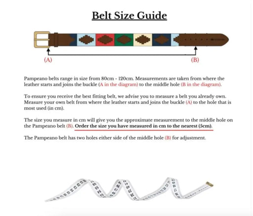 Army Air Corps (Aac) Leather Polo Belt Regimental