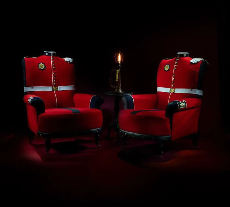 Bespoke Military Uniform Themed Chairs (Contact Us for Pricing) Mess Dress Chairs