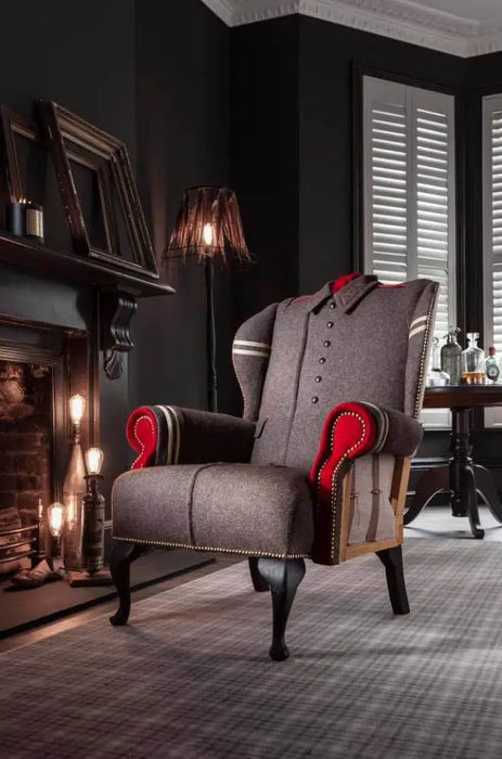 Bespoke Military Uniform Themed Chairs (Contact Us for Pricing) Mess Dress Chairs