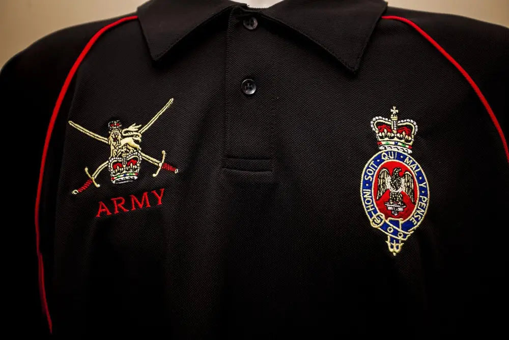 POLO Shirt - The Blues And Royals Performance Polo 'Multi Logo Options Build Your Own Shirt'