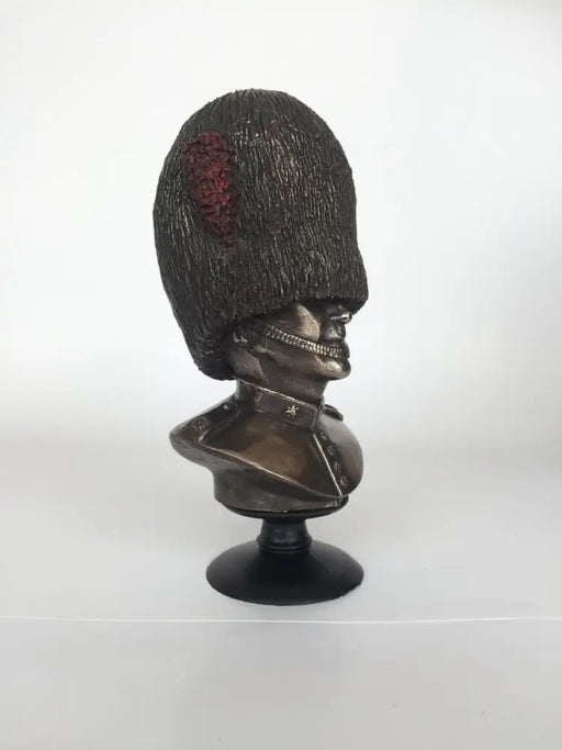 Military Statue - Coldstream Guards Bust Cold Cast Bronze Military Statue Sculpture