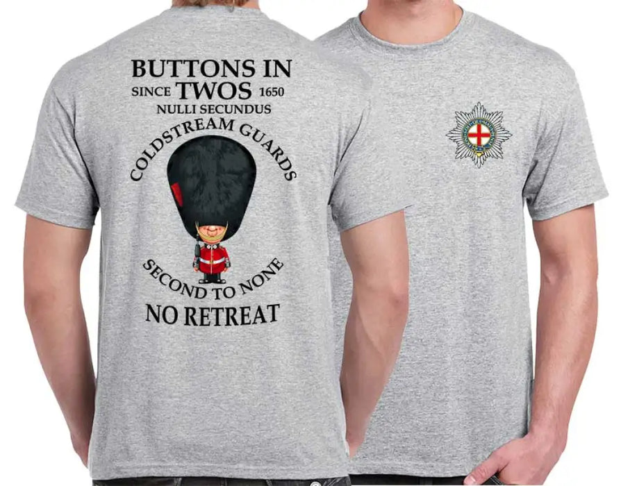 COLDSTREAM GUARDS BUTTONS IN TWO'S DOUBLE PRINT T-Shirt