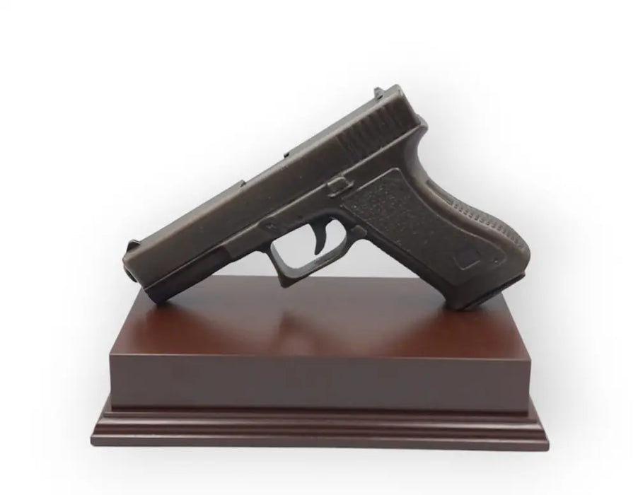 Glock Pistol Cold Cast Bronze Presentation