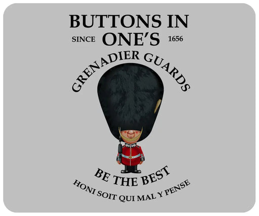 Grenadier Guards Buttons In One's 4 Pack of Placemats