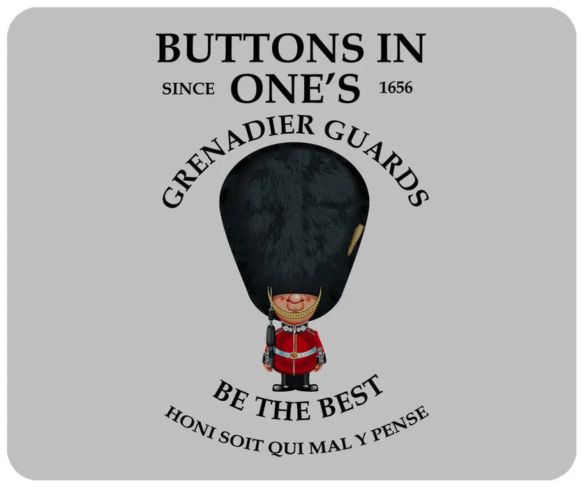 Grenadier Guards Buttons In One's 4 Pack of Placemats