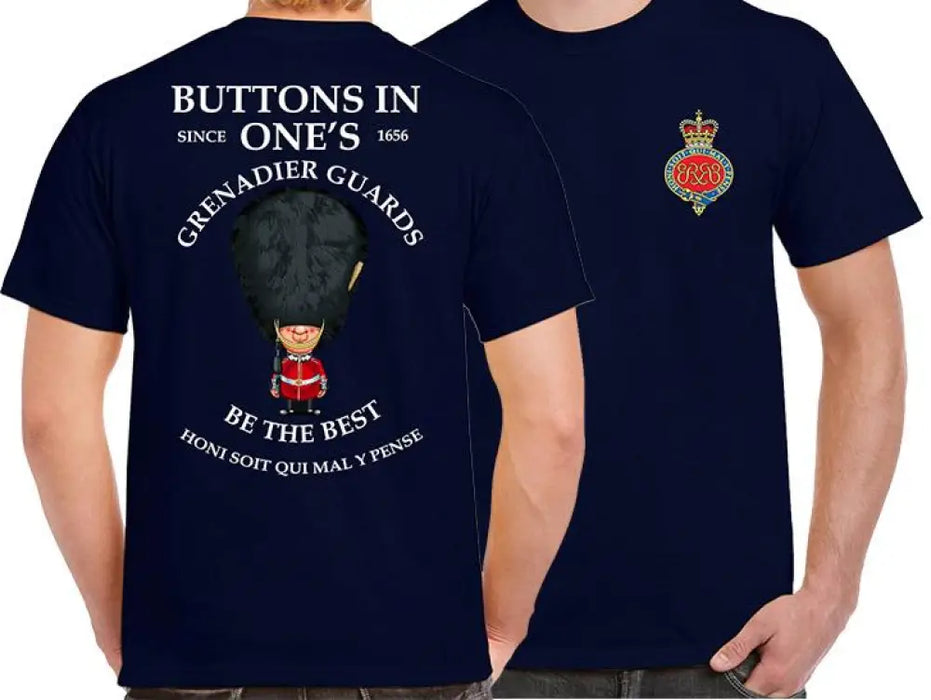 GRENADIER GUARDS BUTTONS IN ONE'S DOUBLE 2 PRINT T-Shirt