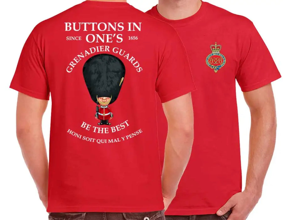 GRENADIER GUARDS BUTTONS IN ONE'S DOUBLE 2 PRINT T-Shirt