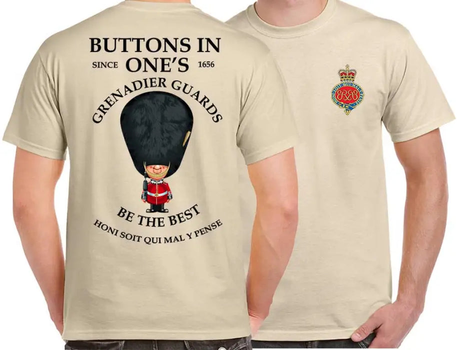 GRENADIER GUARDS BUTTONS IN ONE'S DOUBLE 2 PRINT T-Shirt