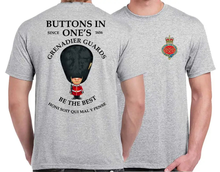 GRENADIER GUARDS BUTTONS IN ONE'S DOUBLE 2 PRINT T-Shirt