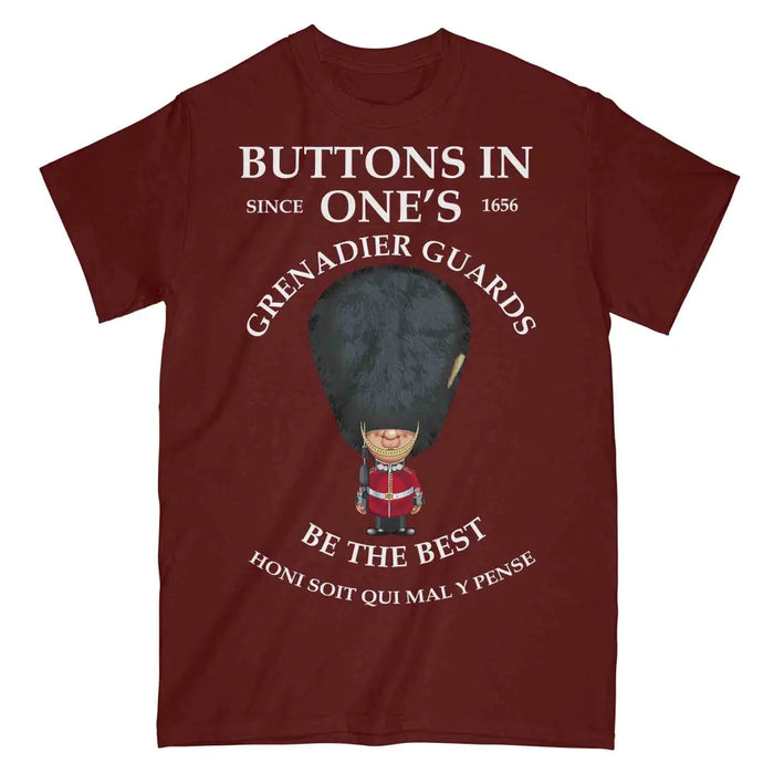 GRENADIER GUARDS BUTTONS IN ONE'S Military Printed T-Shirt