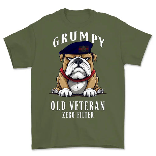 Grumpy Old Blues and Royals Veteran Printed T-Shirt