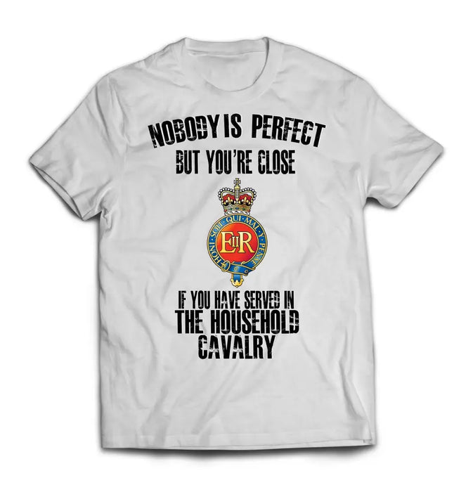T-Shirt - Household Cavalry 'Nobody Is Perfect' Printed T-Shirt