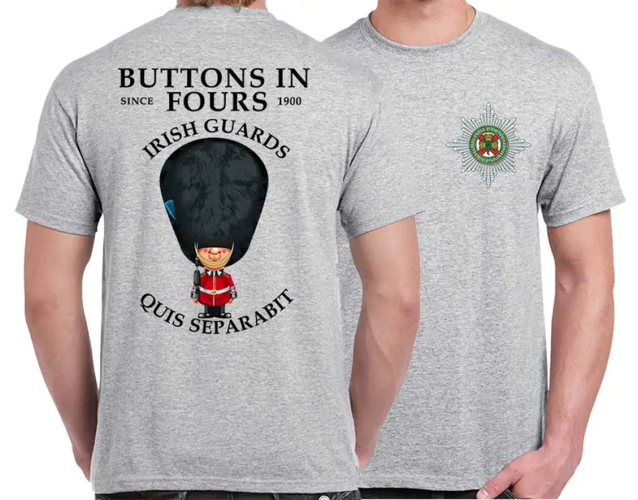 IRISH GUARDS BUTTONS IN FOURS DOUBLE PRINT T-Shirt