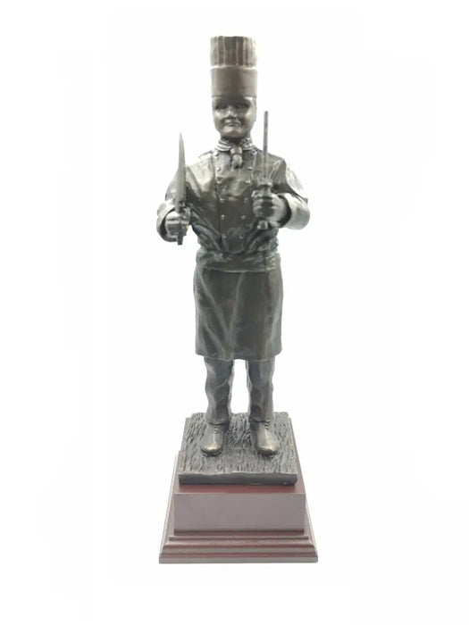 Military Chef in Cold Cast Bronze