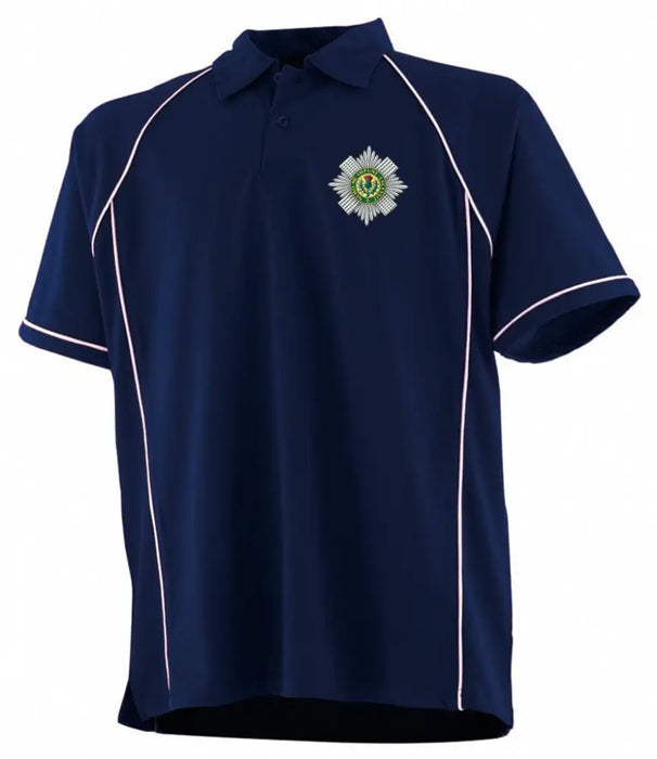 POLO Shirt - The Scots Guards Performance Polo 'Multi Logo Options Build Your Own Shirt'