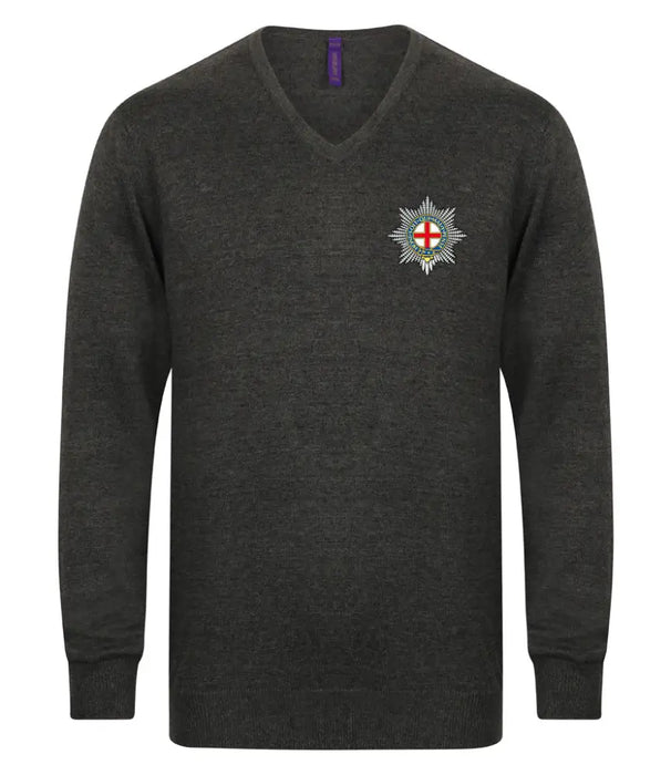 V Neck Sweater - The Coldstream Guards Lightweight V Neck Sweater