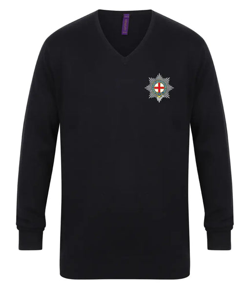 V Neck Sweater - The Coldstream Guards Lightweight V Neck Sweater