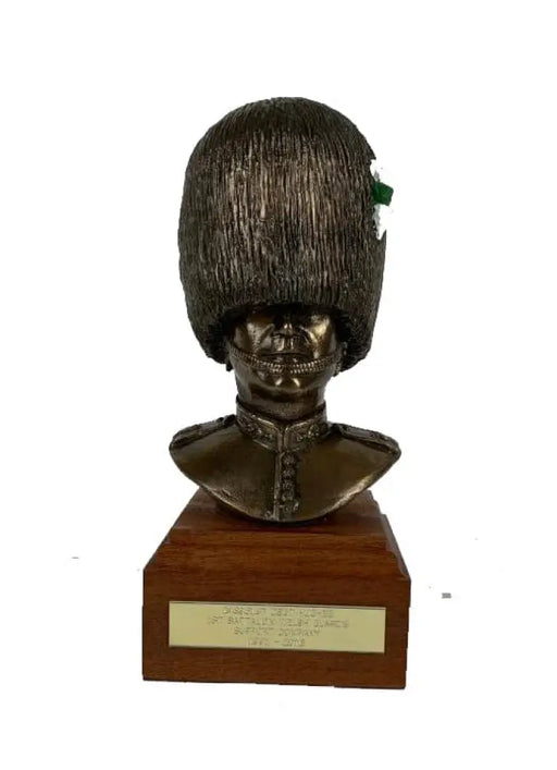 Welsh Guards Bust Cold Cast Bronze Military Statue Sculpture Military Statue