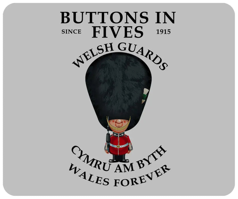 Welsh Guards Buttons In Five's 4 Pack of Placemats