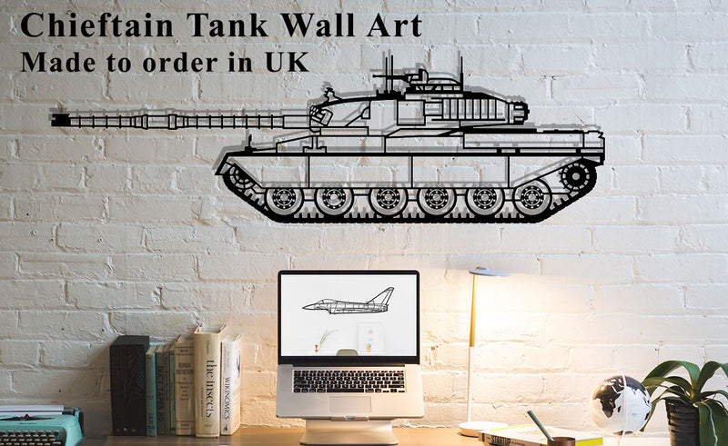 Chieftain Tank Metal Wall Art