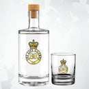 The Life Guards Queens Cap badge  - Fill Your Own Spirit Bottle Tumbler set