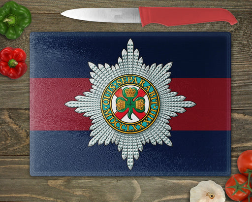 Irish Guards - Glass Cutting Board
