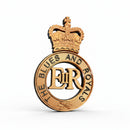 Blues and Royals 3D Printed Cap Badge Queen's Crown