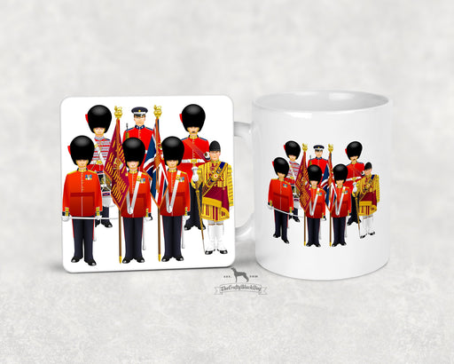 Coldstream Guards  - Uniform Mug and Coaster Set