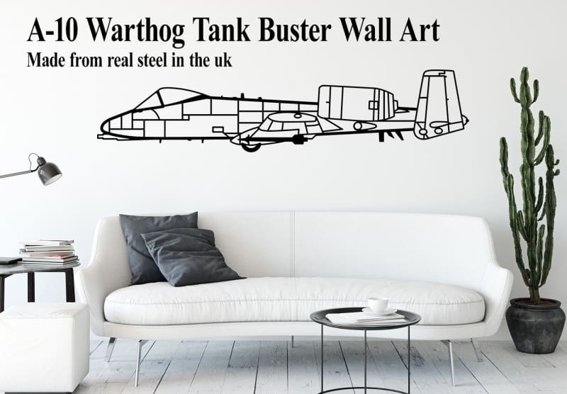 A10 Warthog Tank Buster Metal Wall Art