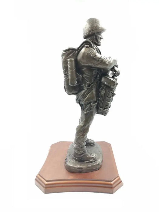 British Paratrooper Cold Cast Bronze Statue
