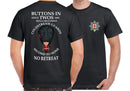 COLDSTREAM GUARDS BUTTONS IN TWO'S DOUBLE PRINT T-Shirt