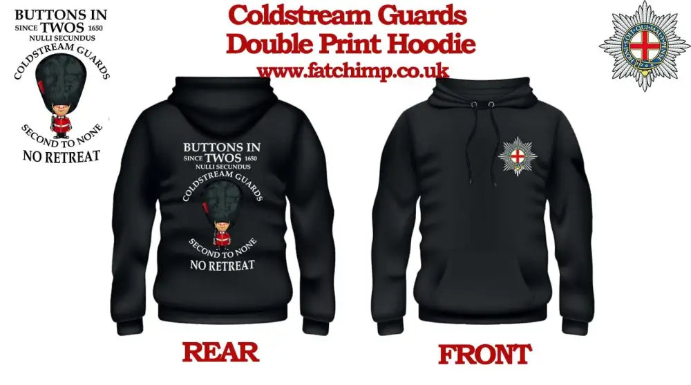 COLDSTREAM GUARDS Buttons In One's Double Side Printed Hoodie