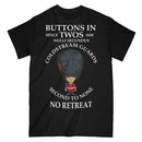 COLDSTREAM GUARDS BUTTONS IN TWO'S Military Printed T-Shirt