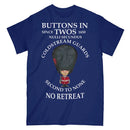 COLDSTREAM GUARDS BUTTONS IN TWO'S Military Printed T-Shirt