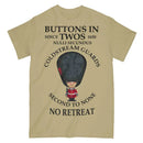 COLDSTREAM GUARDS BUTTONS IN TWO'S Military Printed T-Shirt
