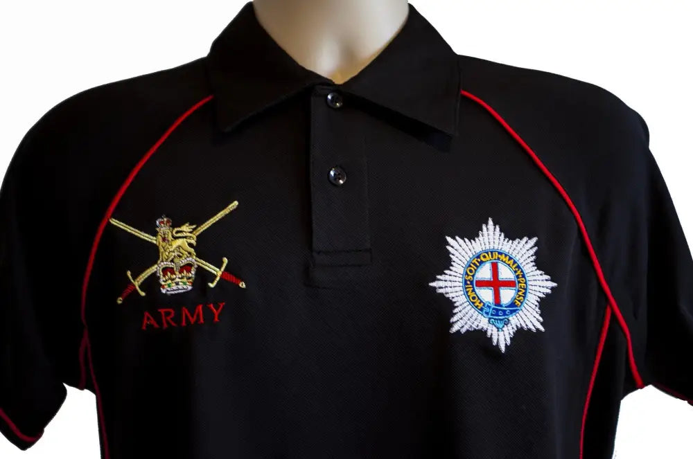 POLO Shirt - The Coldstream Guards Performance Polo 'Multi Logo Options Build Your Own Shirt'
