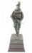 Female British Soldier on Patrol Cold cast Bronze Statue