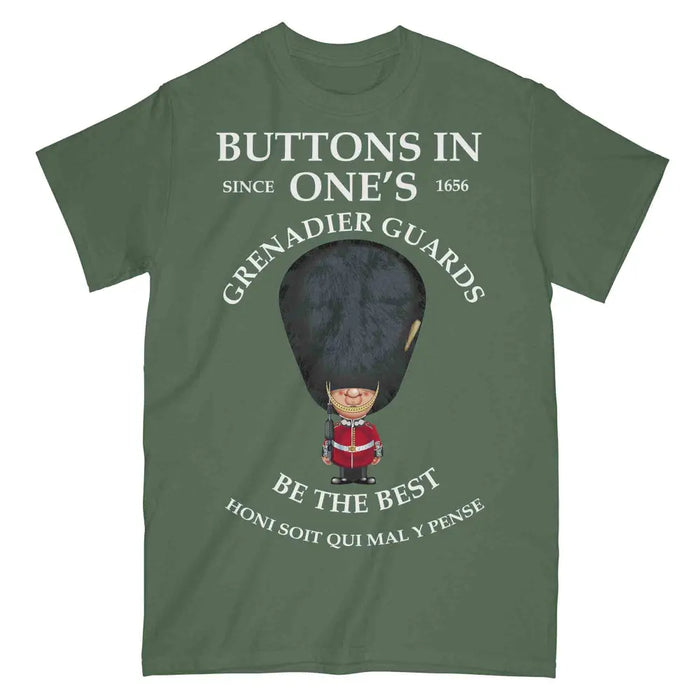 GRENADIER GUARDS BUTTONS IN ONE'S Military Printed T-Shirt