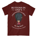 GRENADIER GUARDS BUTTONS IN ONE'S Military Printed T-Shirt