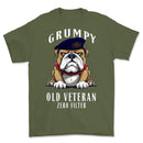 Grumpy Old Blues and Royals Veteran Printed T-Shirt