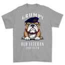 Grumpy Old Blues and Royals Veteran Printed T-Shirt