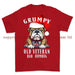 Grumpy Old British Veteran Christmas Printed T-Shirt