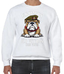 Grumpy Old Coldstream Guards Veteran Front Printed Sweater