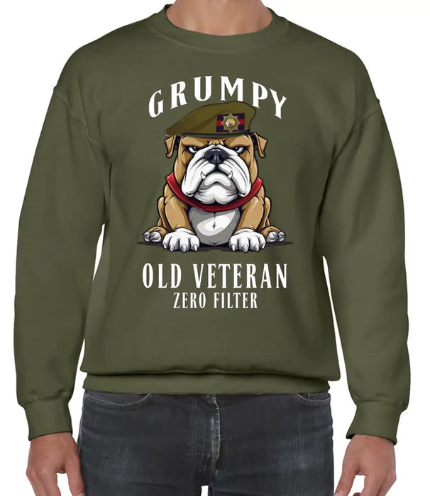 Grumpy Old Coldstream Guards Veteran Front Printed Sweater