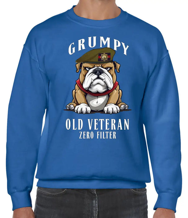 Grumpy Old Coldstream Guards Veteran Front Printed Sweater
