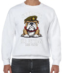 Grumpy Old Scots Guards Veteran Front Printed Sweater