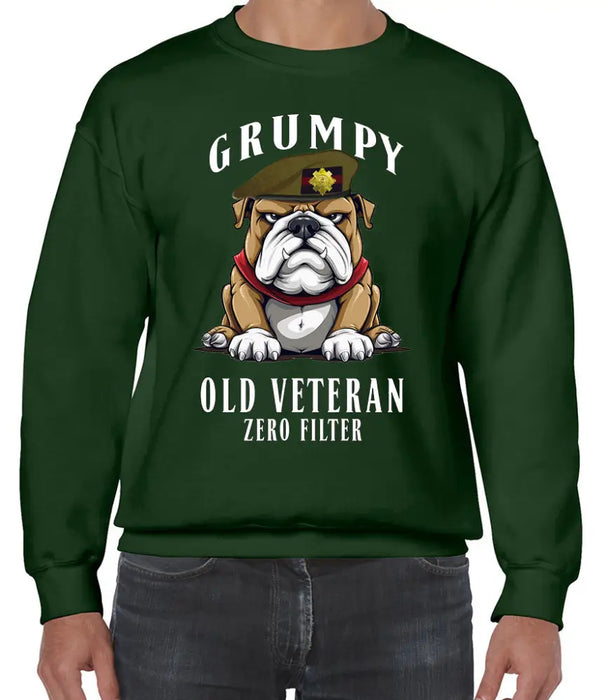 Grumpy Old Scots Guards Veteran Front Printed Sweater