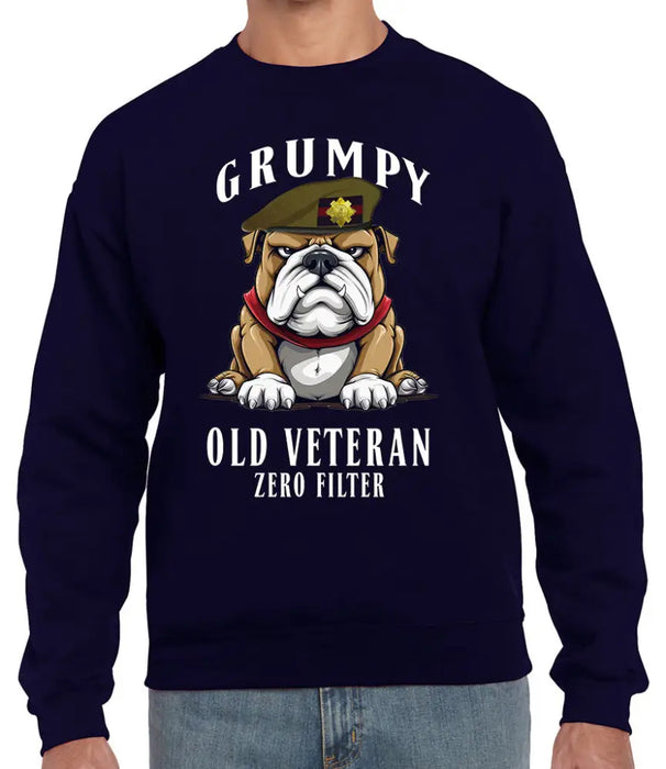 Grumpy Old Scots Guards Veteran Front Printed Sweater
