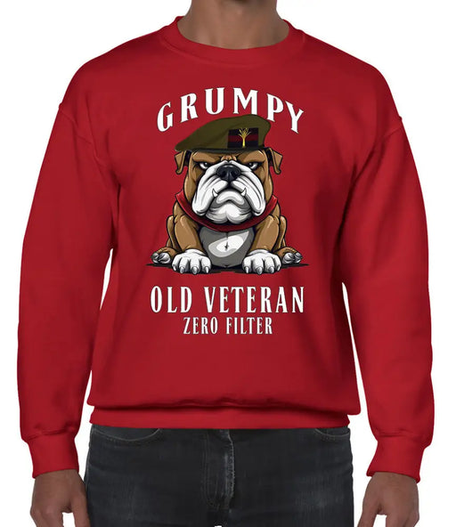 Grumpy Old Welsh Guards Veteran Front Printed Sweater