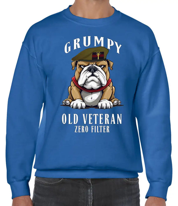 Grumpy Old Welsh Guards Veteran Front Printed Sweater